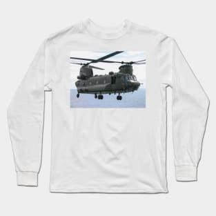 RAF Chinook up close and personal Long Sleeve T-Shirt